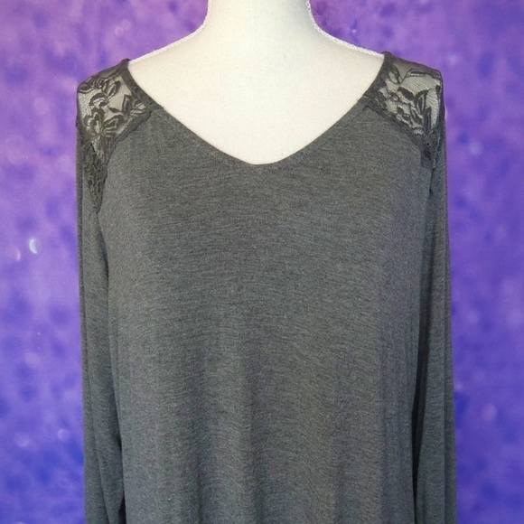 George Grey Long Sleeve Lace Top 2X - Picture 3 of 7